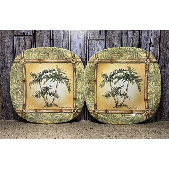 Keller Charles Other - Set 2 Kathleen Dennis - Keller Charles Philadelphia Plates 11.5"X 11.5" melamine